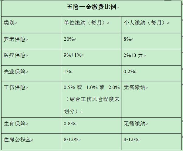 五险缴纳比例是多少？2023年最新规定