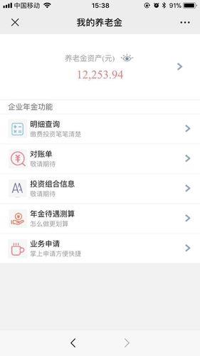 如何查询自己的企业年金？