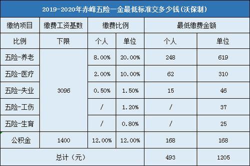 五险自己交多少钱一个月多少钱？