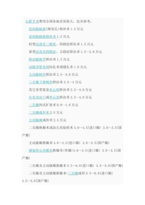 心脏瓣膜手术费用：你需要了解的信息
